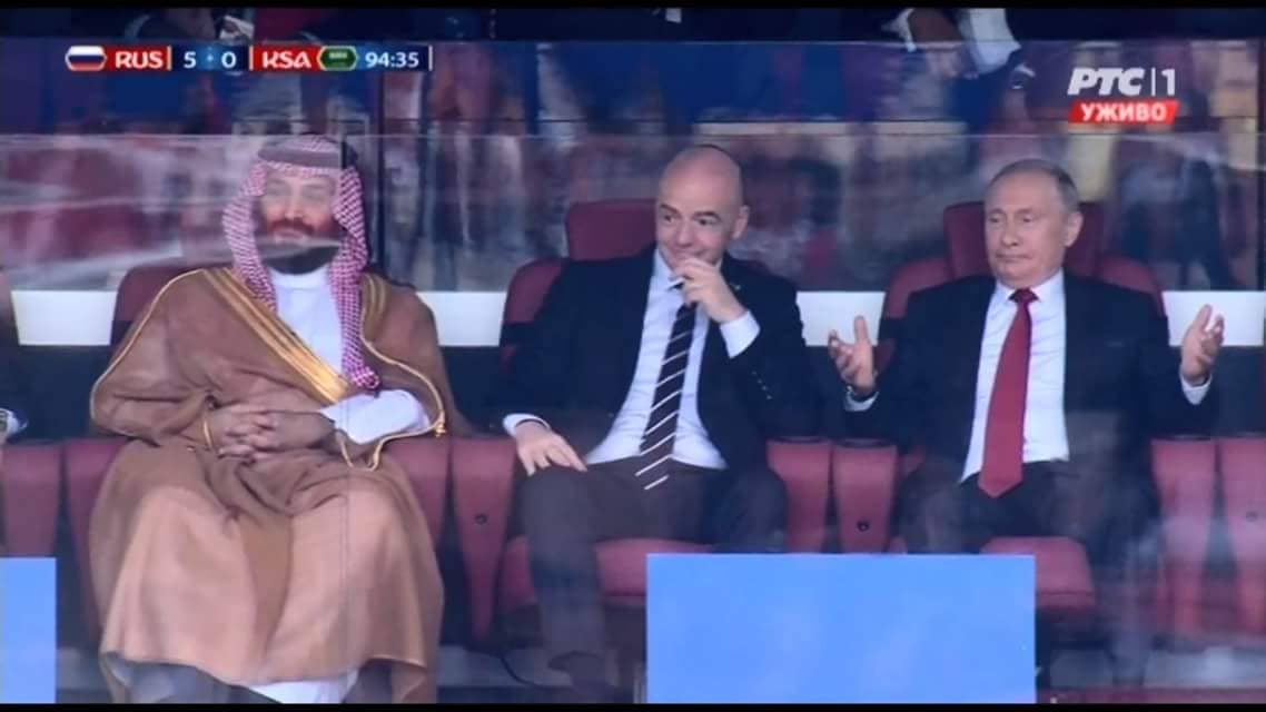 رد فعل محمد بن سلمان على خسارة منتخب السعودية