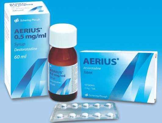 دواعي استعمال دواء أيريوس Aerius