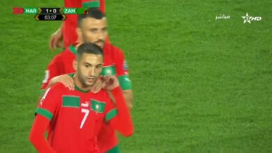 أهداف مباراة المغرب وزامبيا اليوم في تصفيات كأس العالم