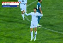 هدف وسام أبو علي لمنتخب فلسطين فى العراق اليوم